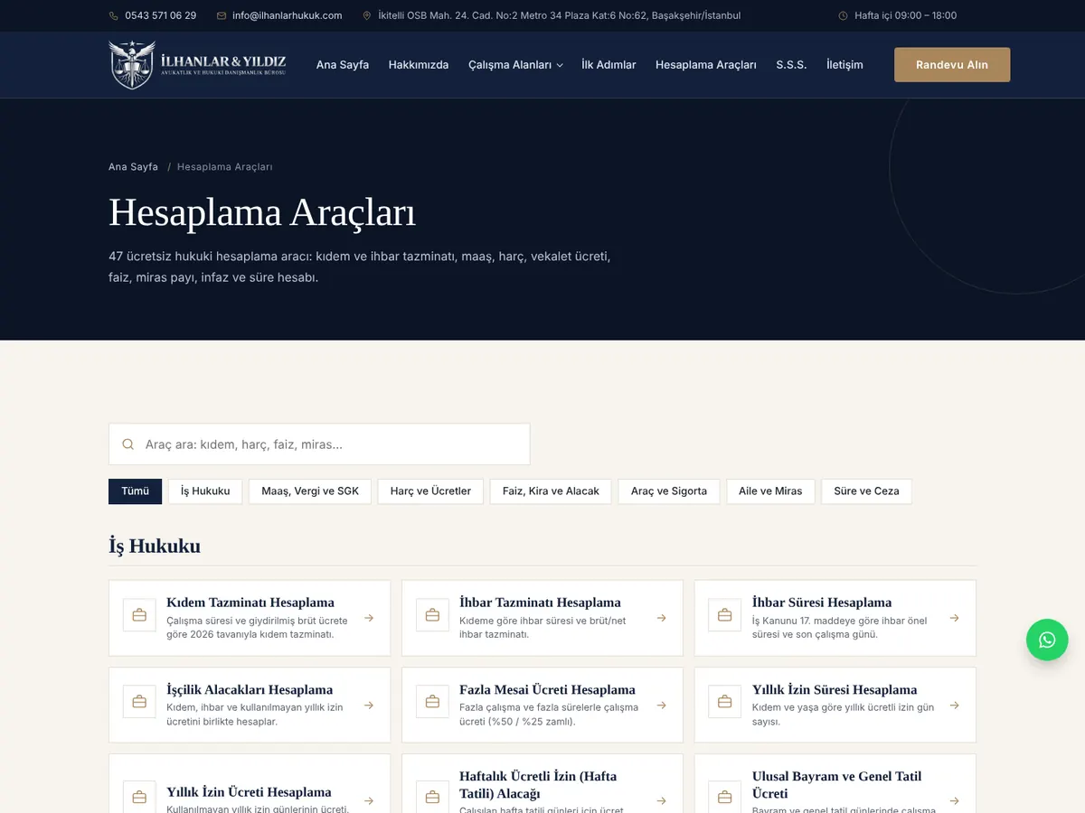 Hesaplama araçları