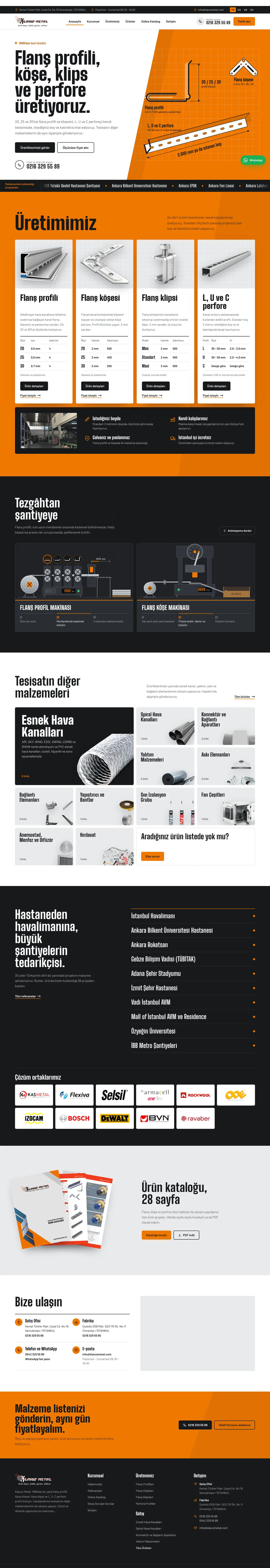 Klavuz Metal anasayfası