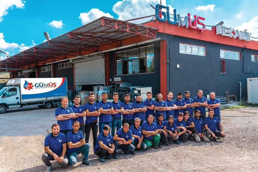 Gümüş Mekanik Tuzla fabrikası ve ekibi