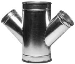 45° istavroz TEE — Spiral Yuvarlak Kanal